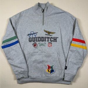 Harry Potter Hogwarts Quidditch Quarter Zip Sweatshirt M&S Wizarding World